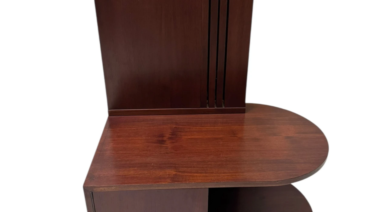 Art Deco Cabinet or Dry Bar with Clock, 1930s